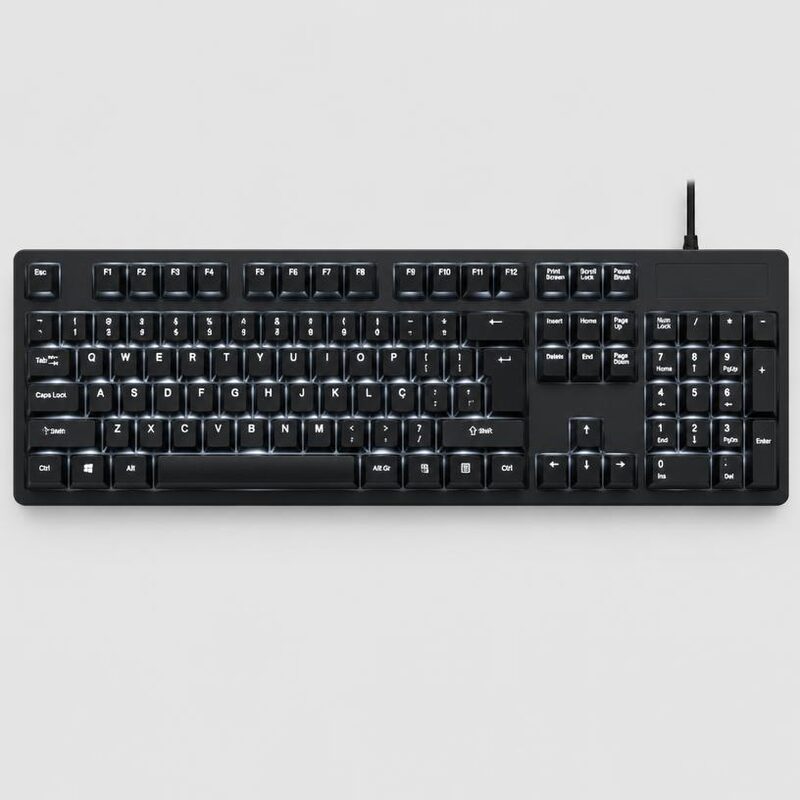 Teclado Mecânico ABNT2 com Iluminação Branca